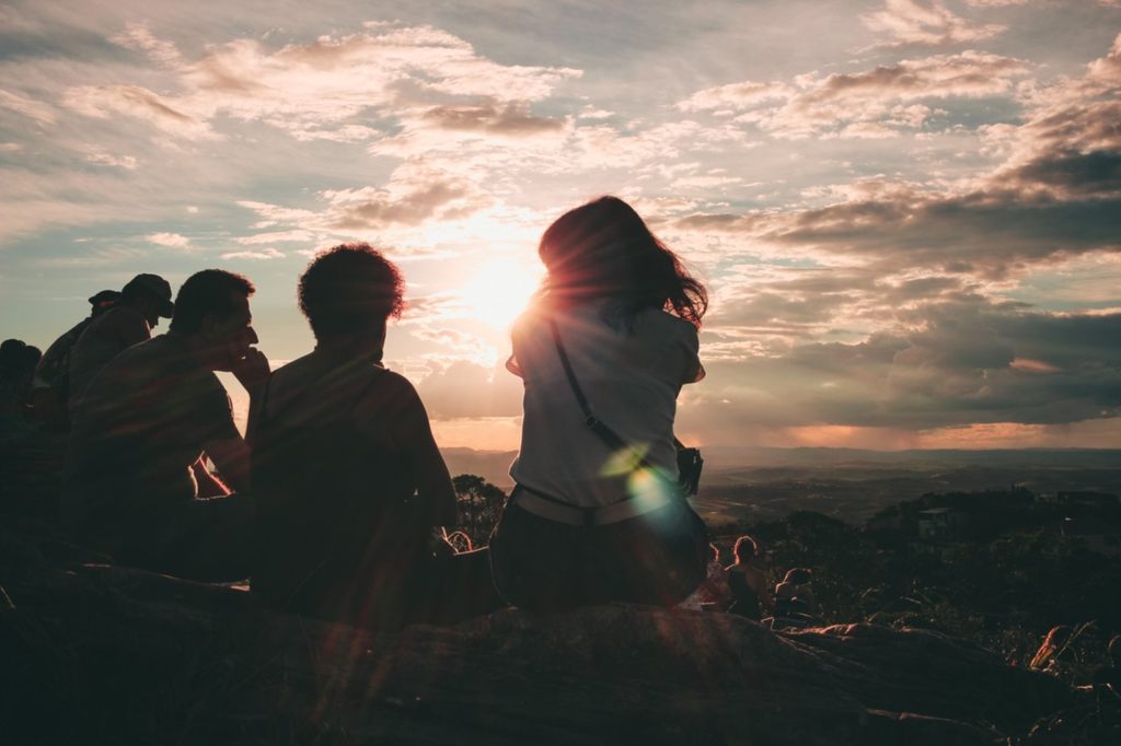 group-sunset-peacful